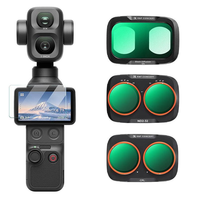 DJI Osmo Pocket 4P – CPL, Black Mist 1/4 & ND2-32 Filterkit