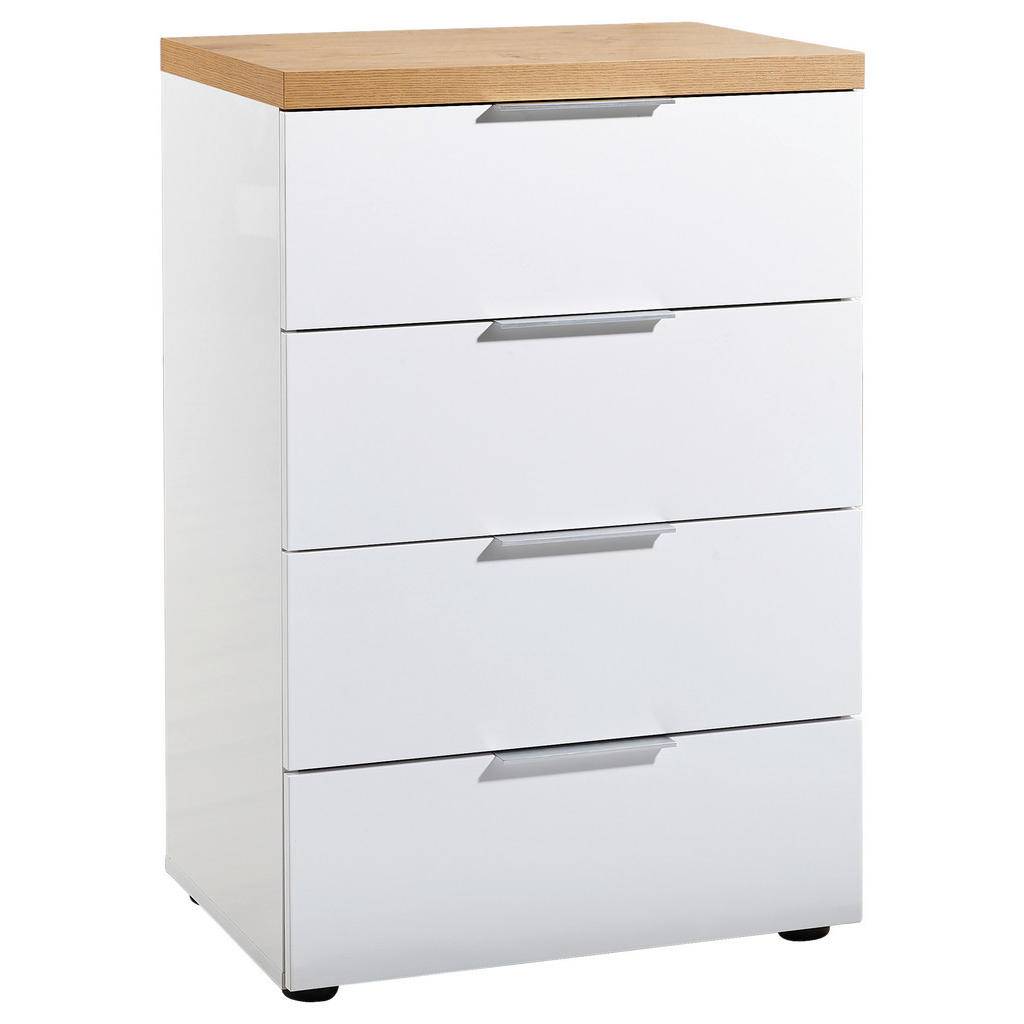 BYRÅ 60/89/43 cm - vit, ekfärgad
