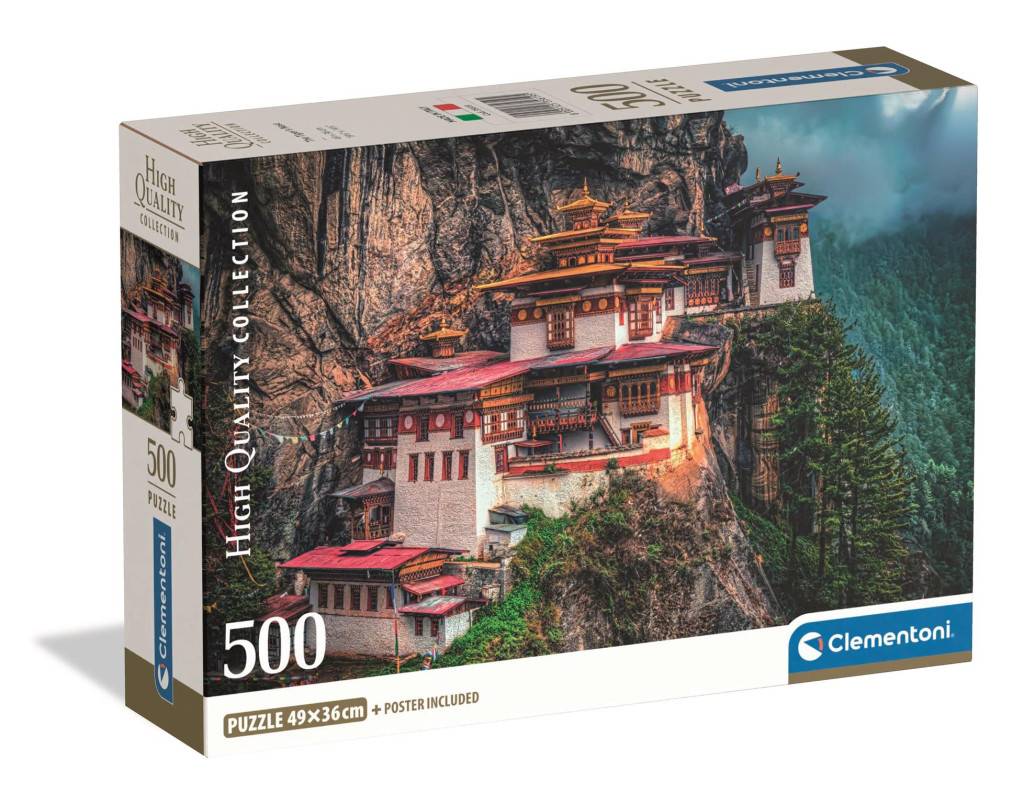 Travel The Tiger's Nest Monastery 500-piece Compact Puzzle Clementoni