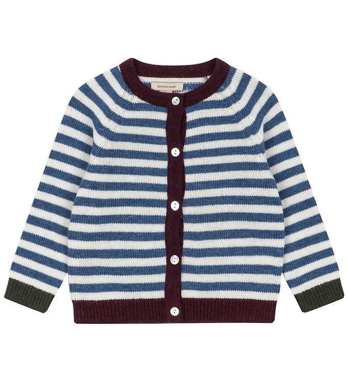 Konges Sløjd Cardigan - Uld/Polyamid - Belou - Autumn Stripe - Konges Sløjd - 9-10 år (134-140) - Cardigan
