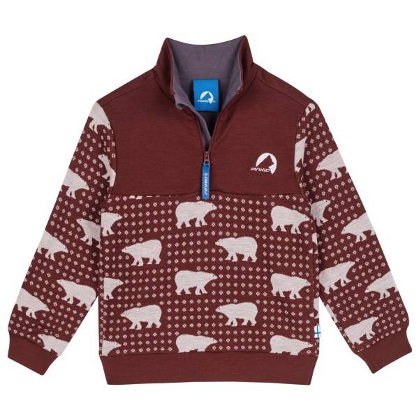 Finkid Kid's Masi Nordik Ullpullover Barn Storlek 130/140 Färg röd