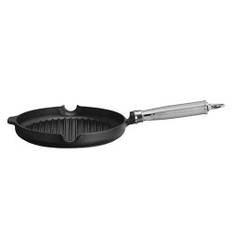 Gjutjärnsstekpanna för grillning - diameter 250 mm - Hendi 629925