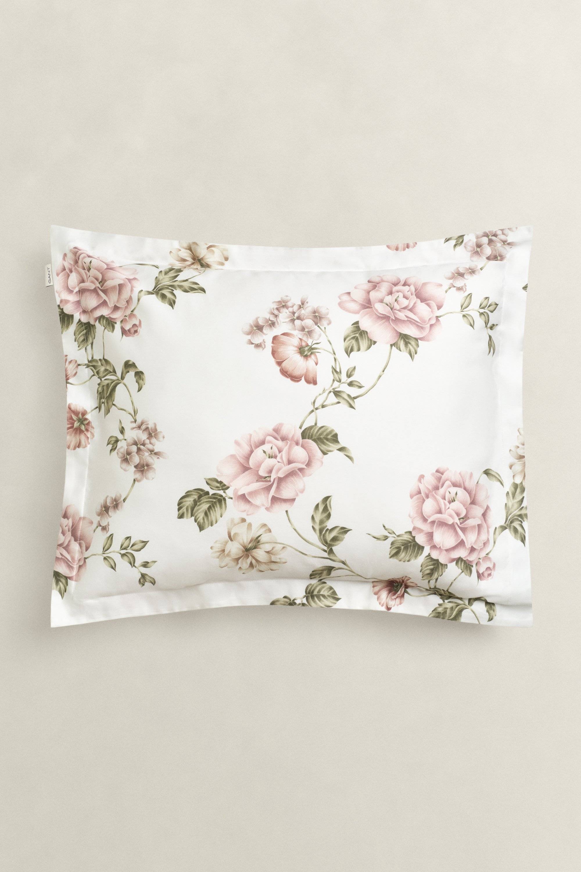 GANT Heminredning Blommigt örngott (50x60) WASHED Rosa