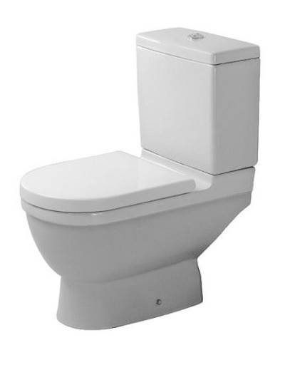 Duravit Starck 3 toilet med S-lås med WonderGliss overflade