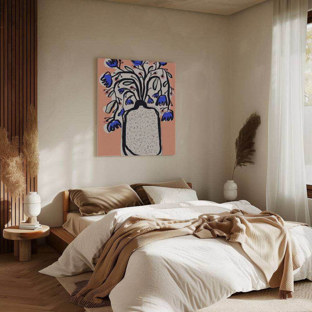 Lovely Flower Bouquet (Peach) Poster och Canvastavla - Canvas 50x70 cm