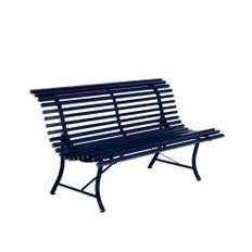Fermob - Louisiane Bench 150 cm, Deep Blue - Havebænke - Blå - Metal