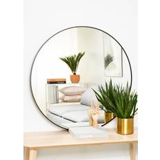 KAILA Round Mirror - Edge Black 100 cm Ø