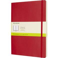 Moleskine Classic Notebook (Soft cover, Extra Large, Plain, Scarlet Red)