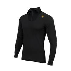 Aclima HotWool 230 g Polo Zip (Svart (JET BLACK) X-small)