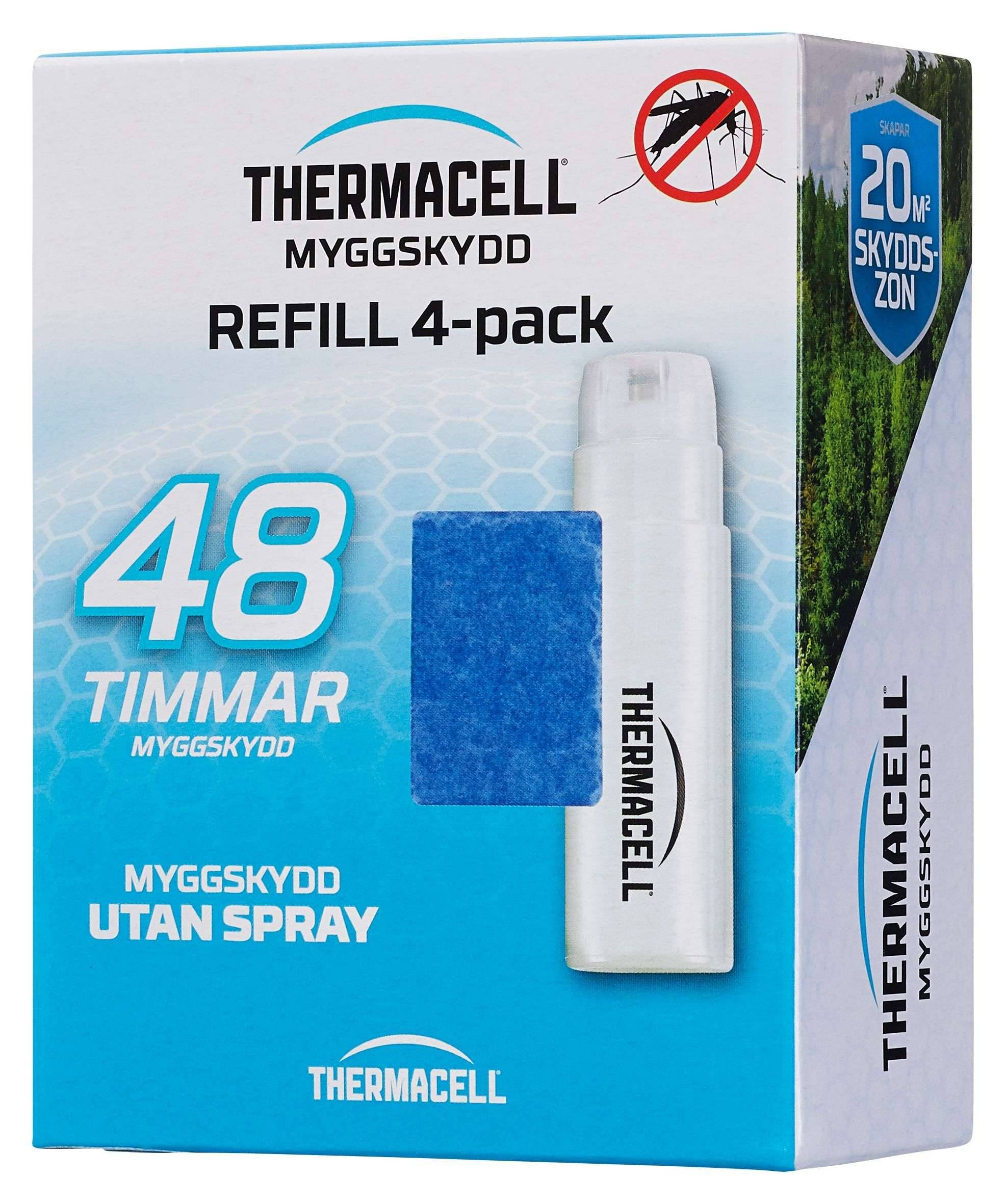 Myggskydd Thermacell Refill 4-pack, 48 timmar, 12 mattor
