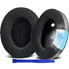 SOULWIT Kylande Gel Ersättnings-öronkuddar för Sony WH-1000XM4 Over-Ear-hörlurar, med mjukt hög densitet brusisolerande skum, tillagd tjocklek Utan att påverka sensorn-Svart
