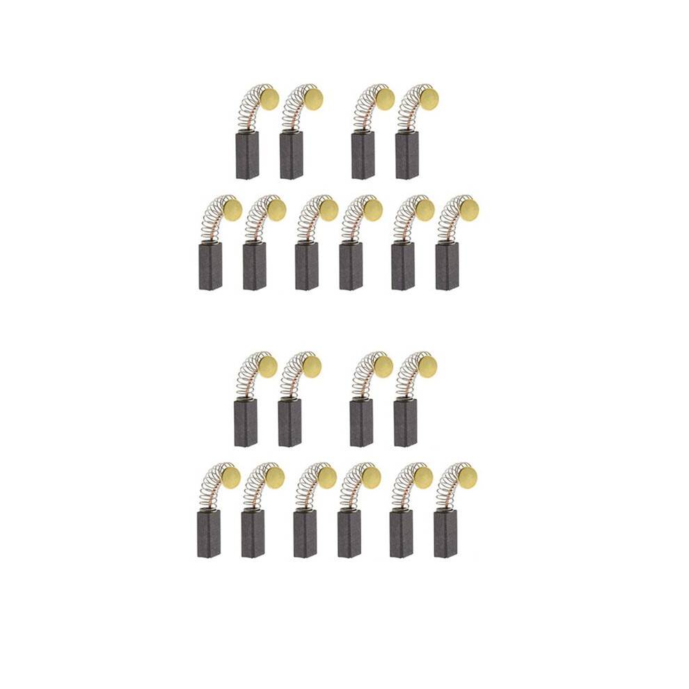 10 Pairs Motor Carbon Brushes 13mm x 8mm x 5mm Universal Power Tool Replacement Parts for Angle Grinder Orbital Sander