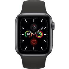 Apple Watch Series 5 (2019) | 40 mm | Aluminum | GPS + Cellular | rymdgrå | Sportband svart