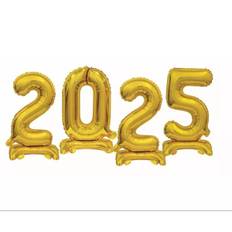 Folieballon B&C, stående tal - 2025 sæt