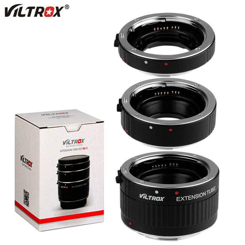 Viltrox DG-C Auto Focus AF Macro Extension Tube Lens Adapter for Canon EOS 2000D 1500D 850D 77D 60D 5D Mark IV 7D 80D 1DS 6D