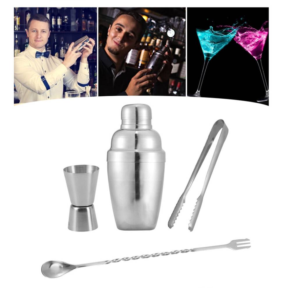 Cocktail Shaker Sæt Bartender Gave 4Pieces