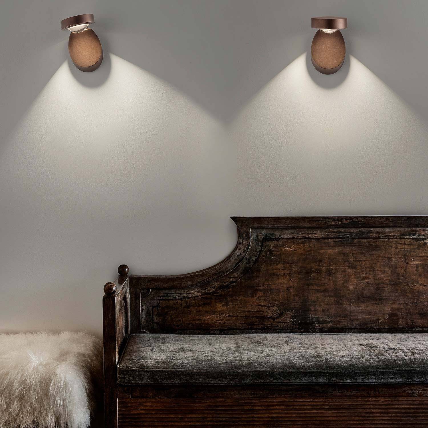 Pin-up væg/-loftlampe fra Lodes - Hvid + 3000K