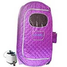 KOVFBRO Sauna Tent Portable Sauna at Home Sauna Personal Residential Steam Sauna 220V 2L 1000W(1.5 Years Warranty) Purple