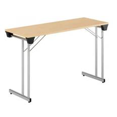 Kongress Style, kromat stativ, bok bordsskiva 140x60cm