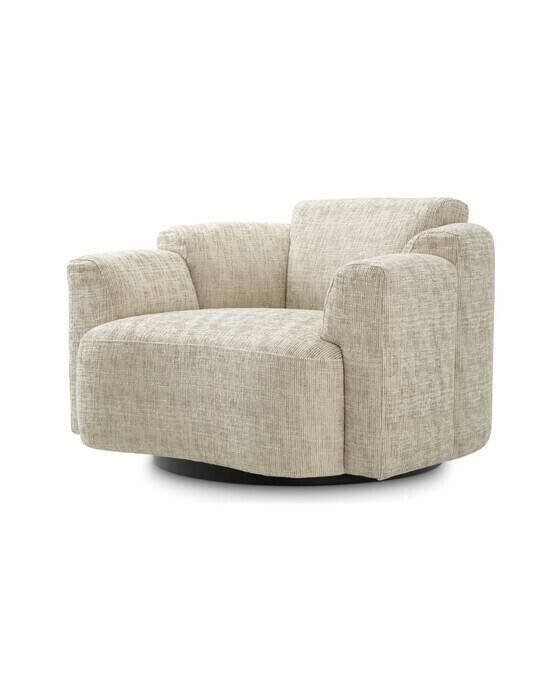 Eichholtz Swivel Chair Marbella (W. 109 / D. 97 / H. 75 / SD. 65 / SW. 66 / SH. 44 / AH. 60 cm)