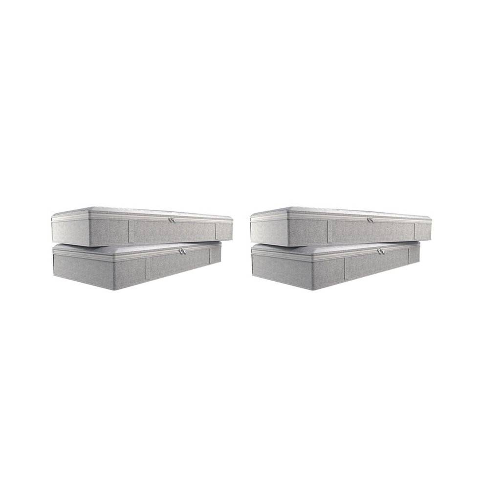 4X Foldable Under Bed Bags Large Under Bed Storage Boxes Thick Breathable Underbed Clothes Storage Bags Organizer