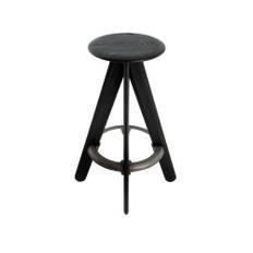 Tom Dixon - Slab Bar Stool, Svart - Taburetter - Sort - Metal/Træ