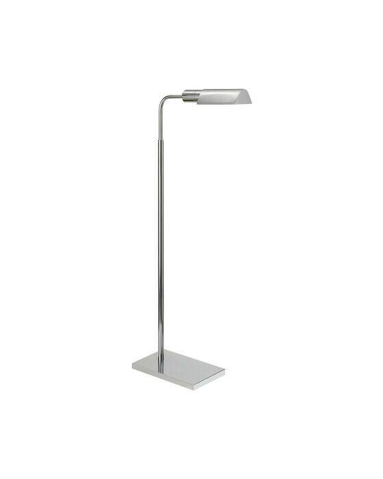 Studio Adjustable Light Floor Lamp Polished Nickel