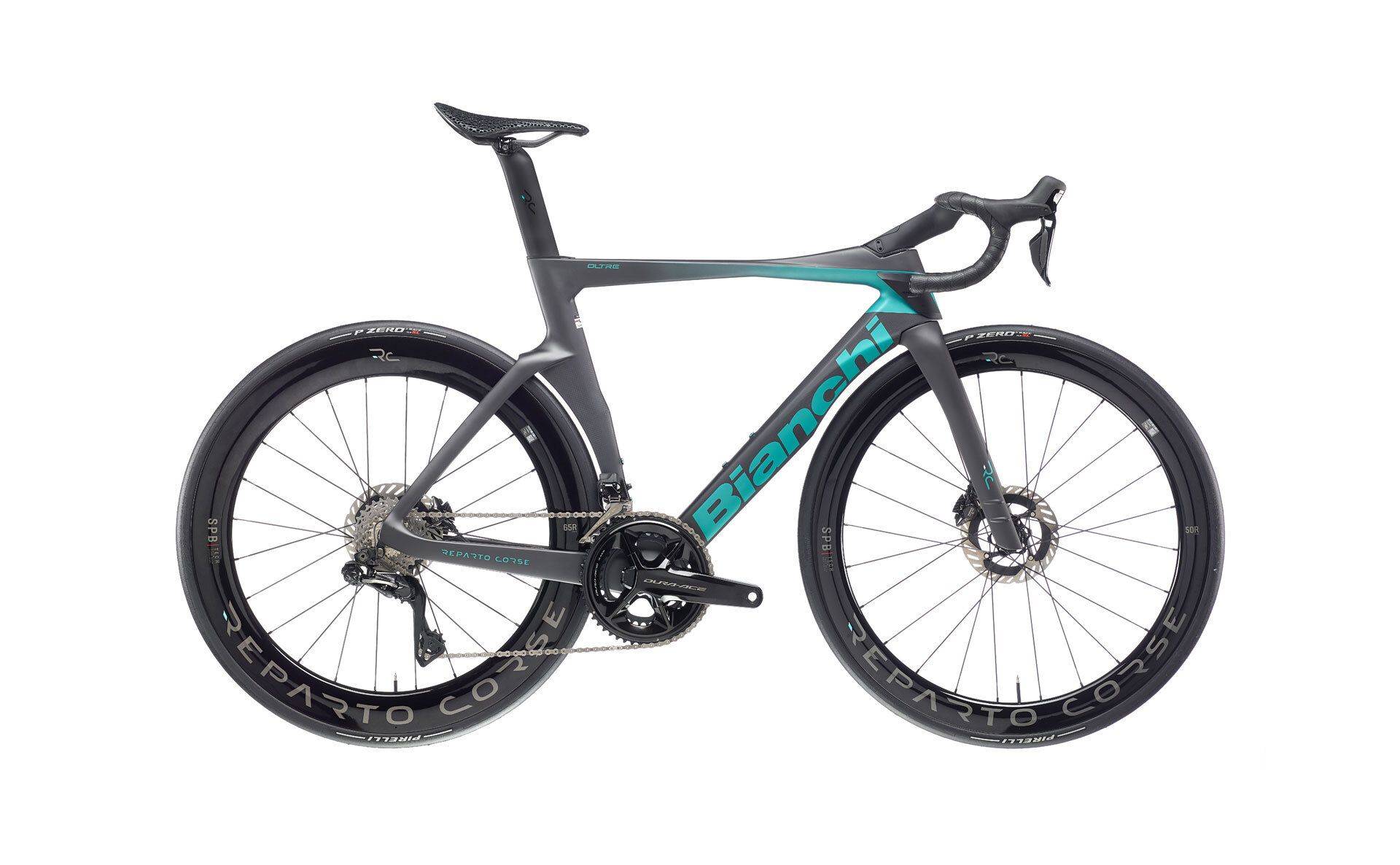 Bianchi Oltre RC 2025 - Shimano Dura Ace Di2 2x12sp - Reparto Corse Carbon SPB 50mm/65mm - 162 / 57 / Verde Anniversario