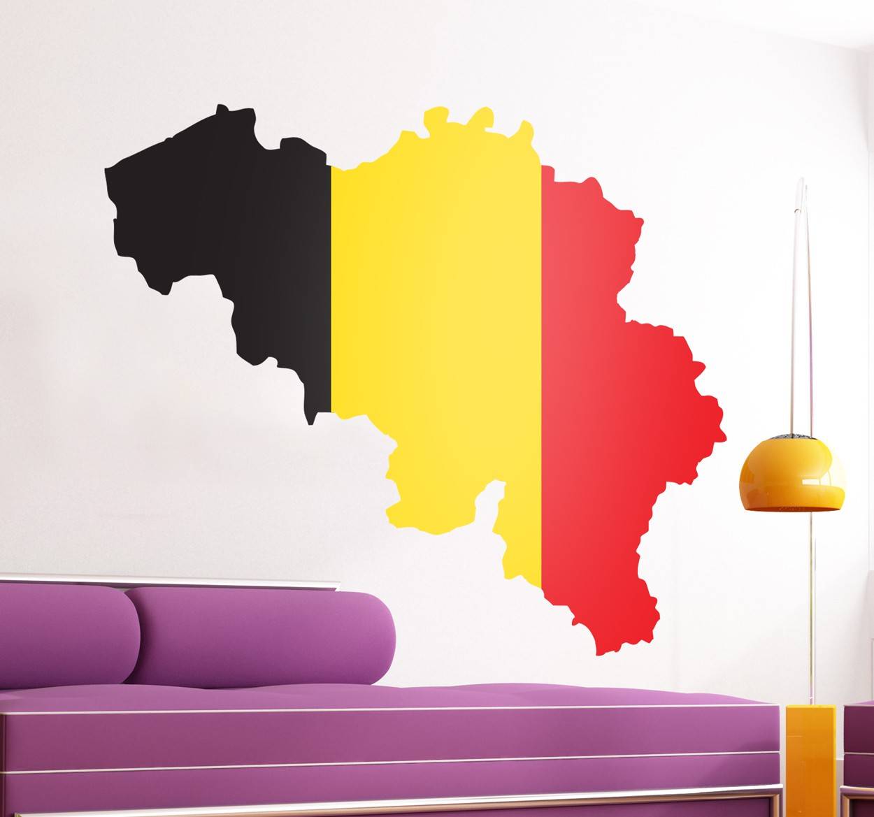 Belgiska flaggan flagga dekaler