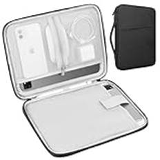 Lacdo Tablet Sleeve Surfplattor for 11" iPad Pro M4, 11" iPad Air M2, 10.9" iPad, 11" iPad Pro, 10.9" iPad Air, 10.2" iPad, 10.5" iPad Pro, iPad Air 3 2, Galaxy Tab A9+ Apple Smart Keyboard, Svart