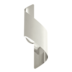 Lumiere Fincham Small 8w LED Wall Light in White &amp; Polished Chrome
