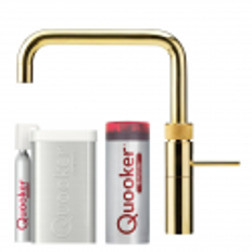 Quooker Fusion Square Messing 5i1, inkl. Pro3 beholder & Cube køler