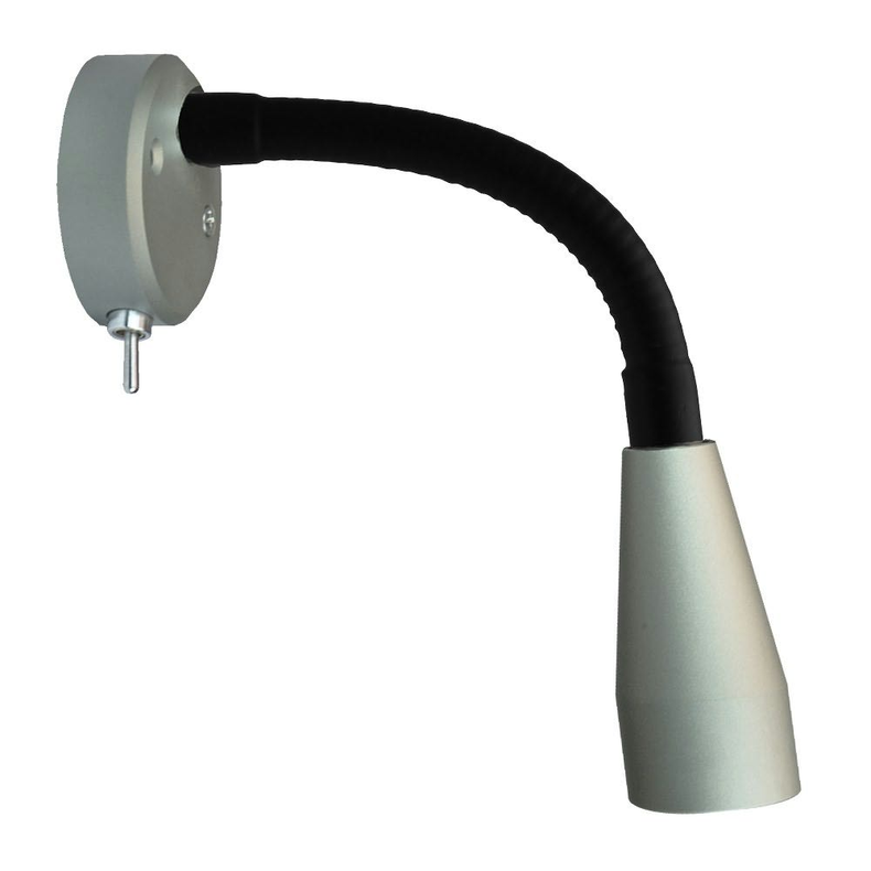 Mary Grå Flex 2w Led M/Vippe Afbryder
