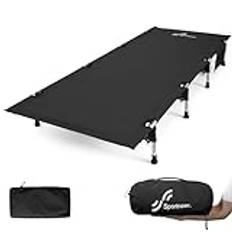 Sportneer Campingsäng 190 × 70 cm, bärbar campingsäng i aluminium för vuxna stöd 150 kg för camping touring resetält