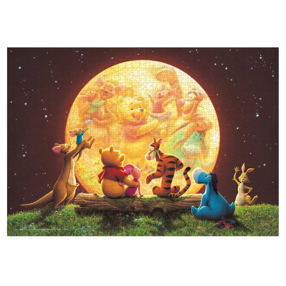 Tenyo in jigsaw Disney Moonlight Party includes and service (Made Japan) 1000-piece puzzle, (51x73.5cm) D-1000-890, glue, spatula, card.