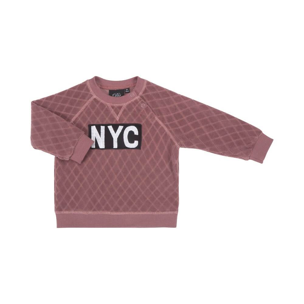 Petit by Sofie Schnoor Sweatshirt NYC, Velour/Old Purple 68