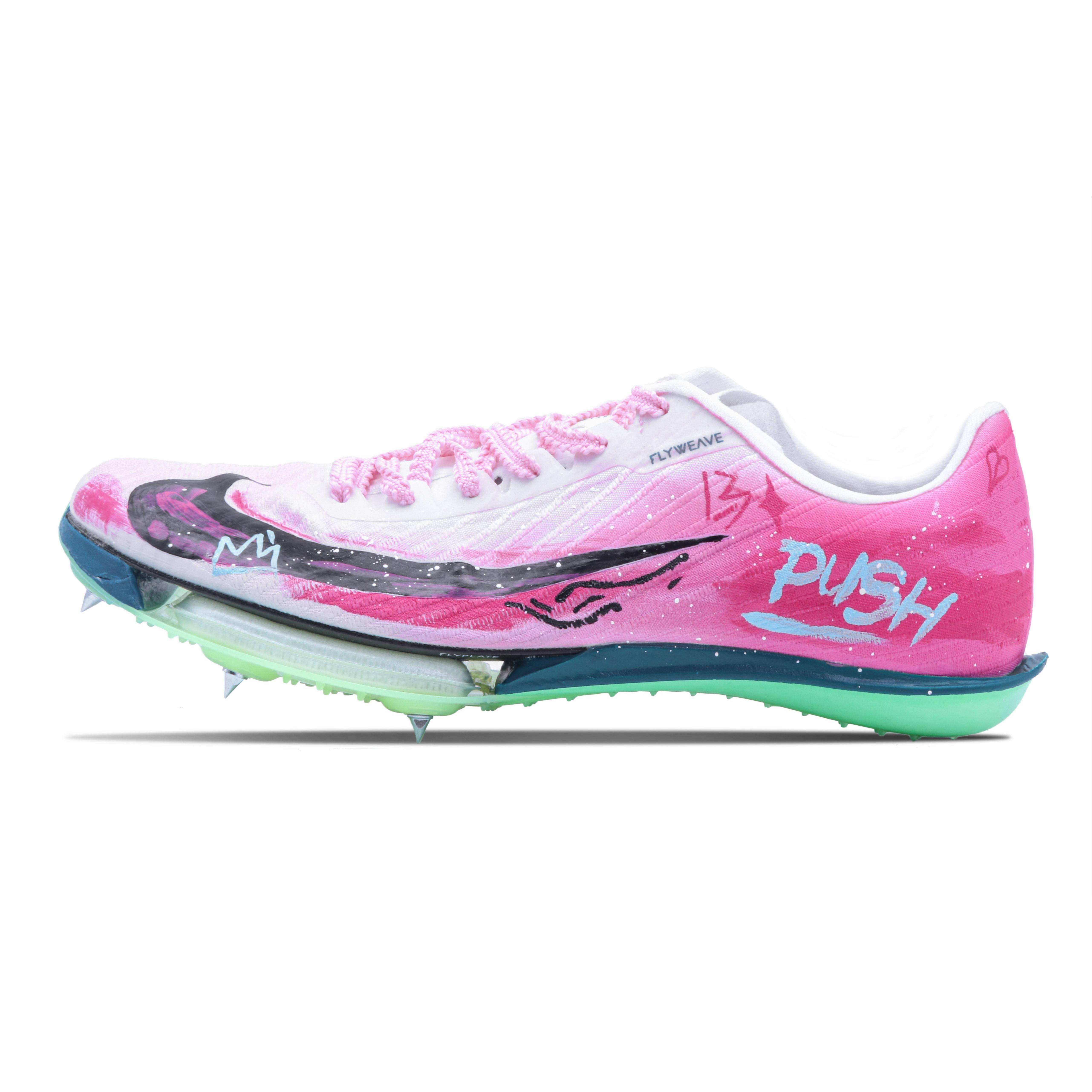 Nike Maxfly 2 Dämpning Studsdämpning Studs Låga Air Zoom Löparskor Herr Rosa FD8395-102(Team147-) cm pink