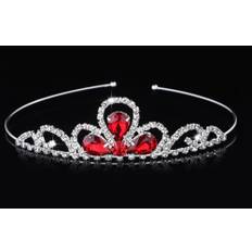 Tiara/diadem miss Abigale, rød
