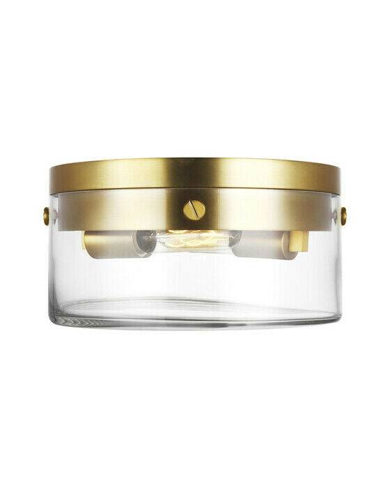 Visual Comfort Garrett plafond mässing - Guld / Brun