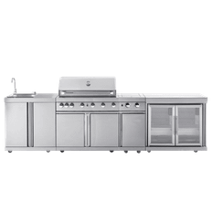 Stainless Collection - Fritstående udekøkken – Wisconsin  (Rustfri)