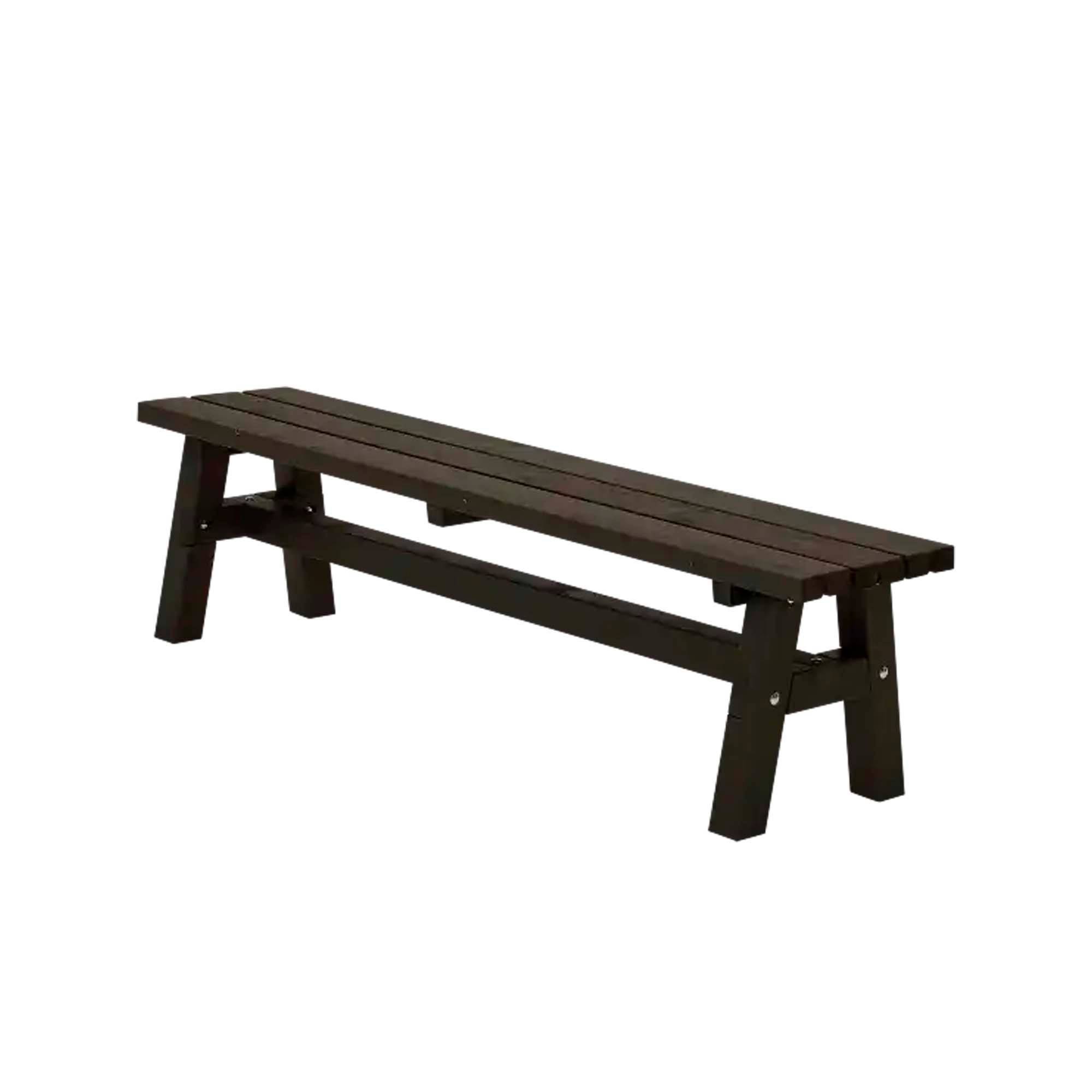 Country plankebænk 177 cm, sort.