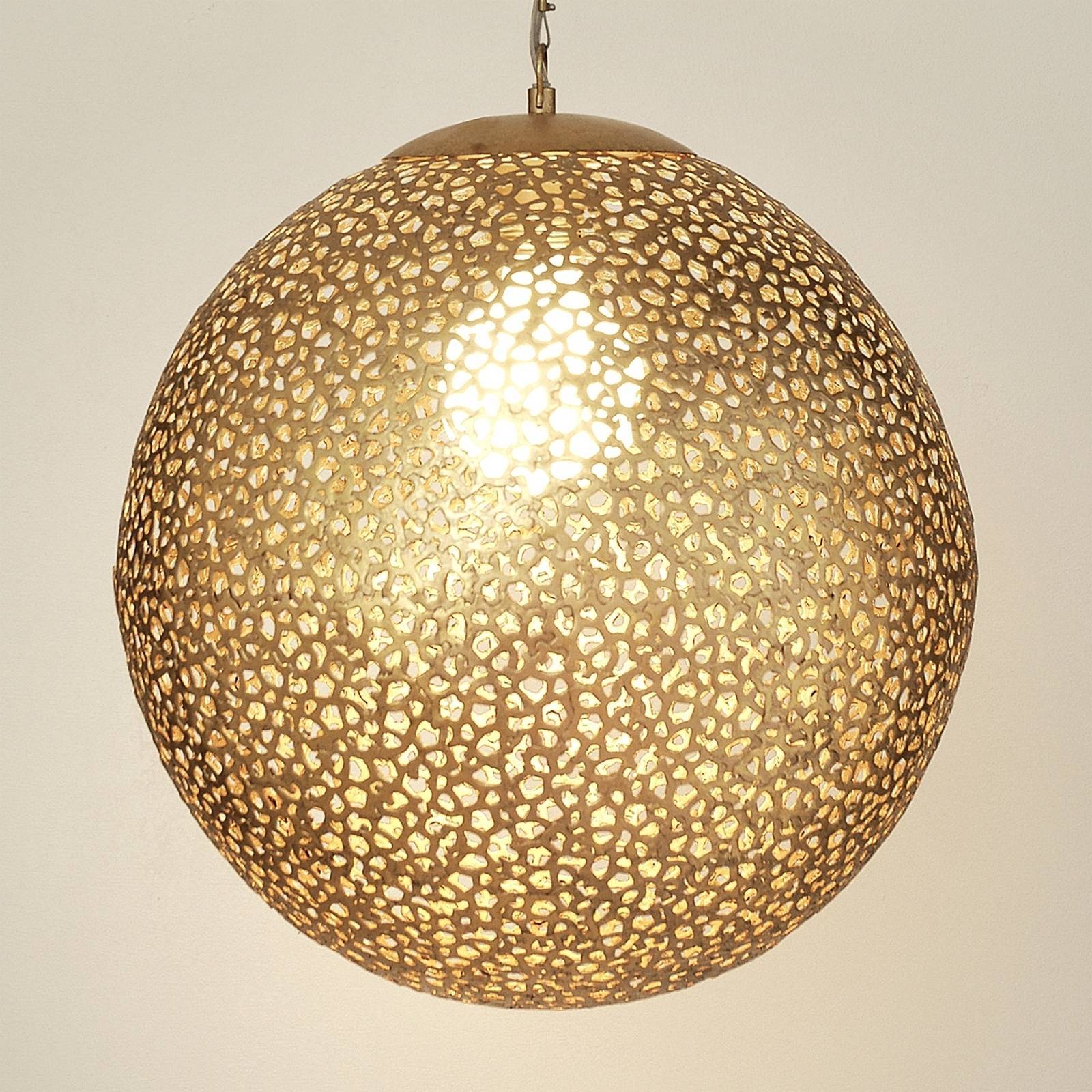 Holländer Design pendellampa UTOPISTICO, dimbar, Mässing / guld, Vardagsrum / matsal, Metall, Design, Pendellampa