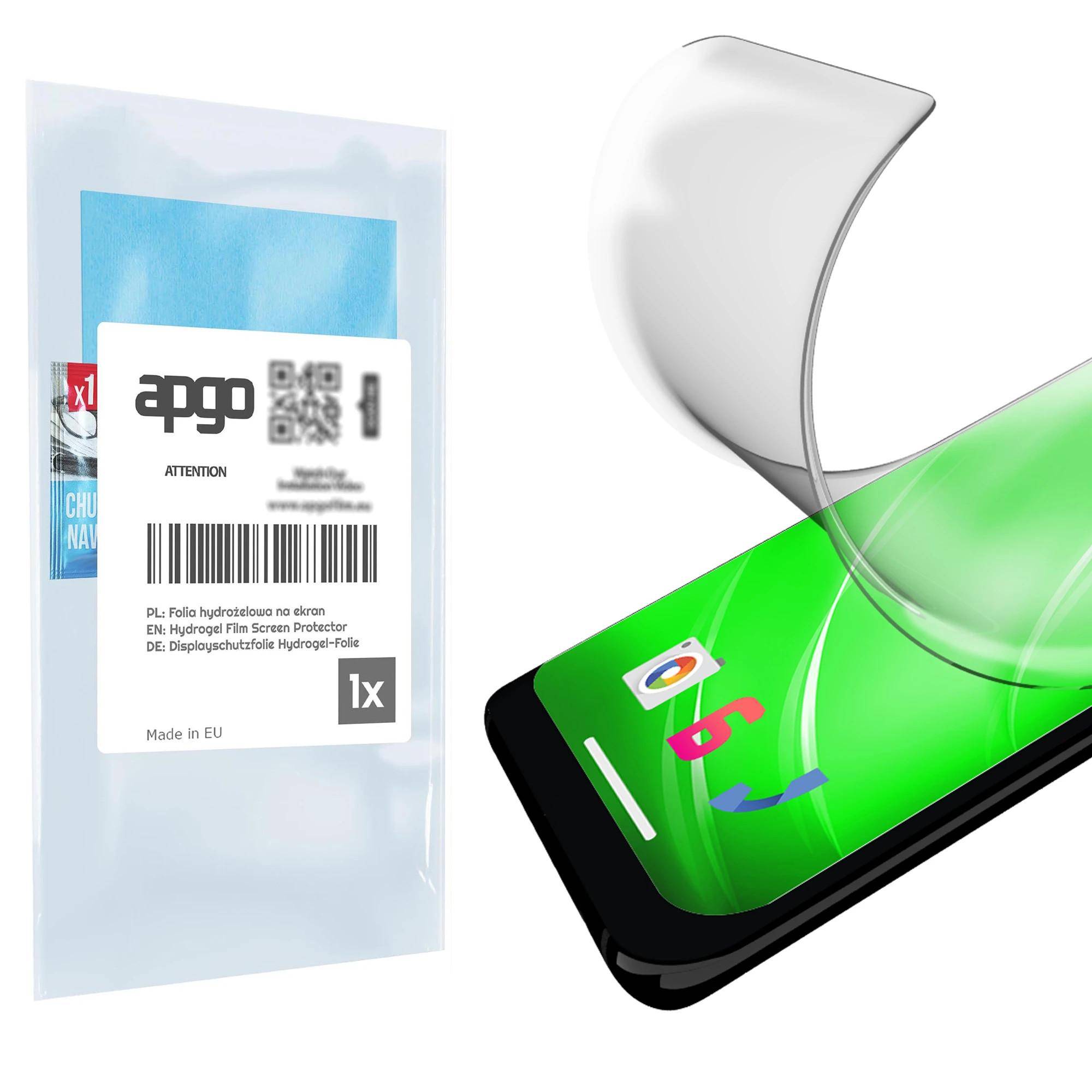 apgo Hydrogel Matte Screen Protector for Xiaomi Poco X6 Pro, Hydrogel Film, Flexible, Soft TPU with positioning layer easy installation