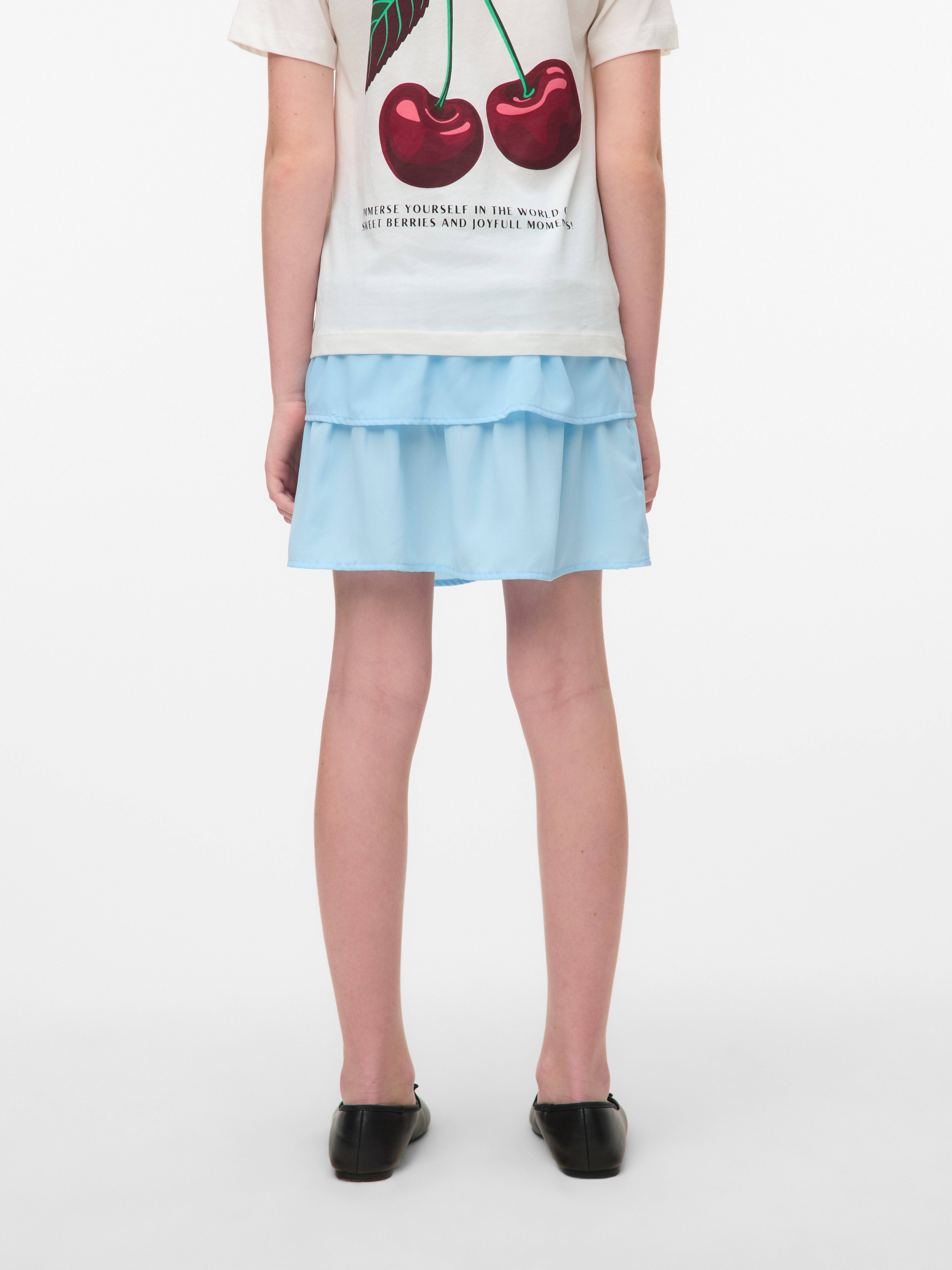 Vmemma Hög Midja Kort Kjol - Airy blue - 134
