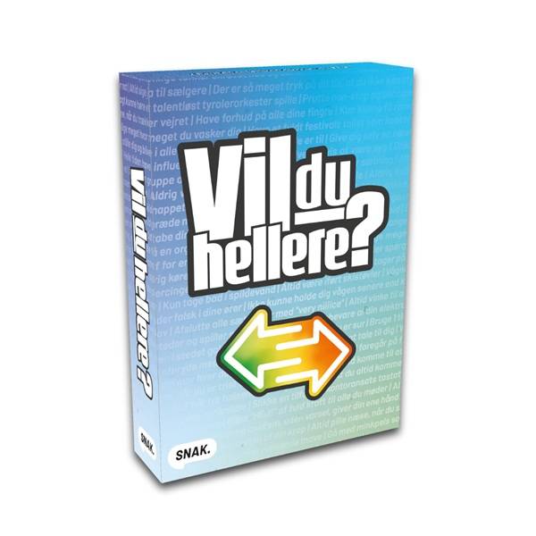 Snak: Vil du hellere? (Dansk) - Card Game