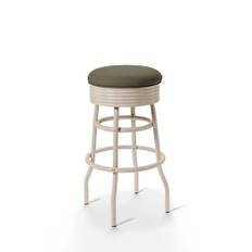 Diner barstol Creme vintage utan rygg (Färg: ORANGE)
