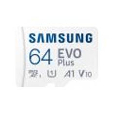 SAMSUNG EVO PLUS microSD 64GB 2024 incl. SD Adapter memory card UHS-I U3 Full HD & 4K UHD 160 MB/s read