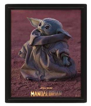 Star Wars The Mandalorian Grogu - 3D Lenticular Poster 26x20cm