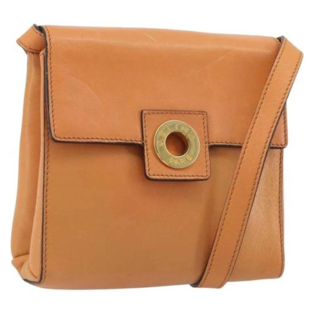Celine Vintage Pre-owned Vintage Skuldertaske - Vintage - Dame - Orange - ONE SIZE - Uld