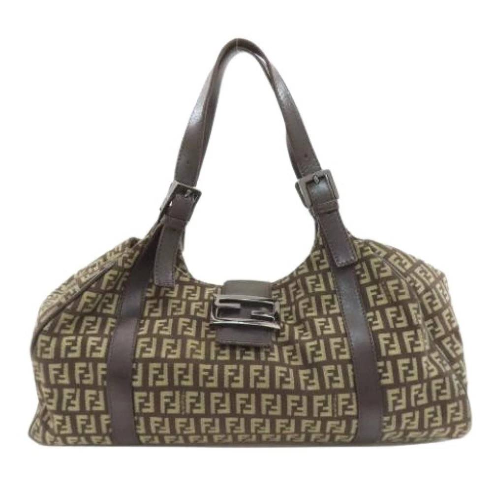Fendi Vintage Pre-owned Canvas fendi-tasker - Vintage - Dame - Brun - ONE SIZE -
